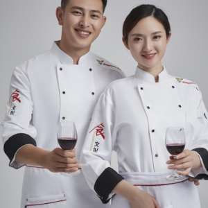 Buena comida cultura mujer Chefs ropa restaurante Bar cocina Chef uniforme mujeres al por mayor para Unisex - Product Image 6