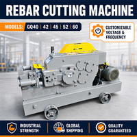 Machine à couper les barres d'acier GQ45, pour barres d'acier rondes de 40 mm et barres d'acier filetées de 36 mm, machine à couper les barres portable avec moteur de 3 kW