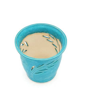 Jardinière de fleurs en grès céramique faite à la main de 5 "avec motif sculpté-<span class=keywords><strong>Pot</strong></span> d'<span class=keywords><strong>orchidée</strong></span>-Conteneur succulent-<span class=keywords><strong>Pot</strong></span> de <span class=keywords><strong>cache</strong></span> <span class=keywords><strong>pour</strong></span> plantes - Product Image 3