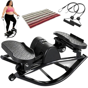 Appareil d'exercice à domicile en forme de U pour l'entraînement des jambes et des fessiers, Stepper latéral à bascule pour le fitness - Product Image 1