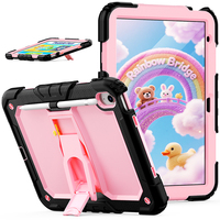 Étui de tablette en silicone antichoc avec béquille réglable pour iPad 10e génération 10,9 pouces 2022/11e génération A16