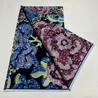 Tissu africain authentique en coton véritable imprimé doré, type Ankara hollandais, idéal pour la confection de chemises et les fêtes.