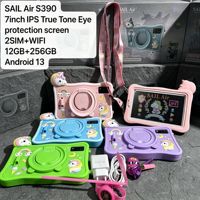 Tablet PC 7 Inci Sail Air S390 Dual Sim 12+256GB Memori Besar Android 13 Tablet Edukasi dan Pembelajaran Anak Laptop Anak