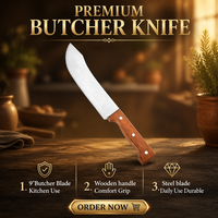 Couteaux de cuisine professionnels personnalisés de haute qualité couteau de Chef en acier inoxydable lame Laser en bois d'origine couteau de boucher Offre Spéciale