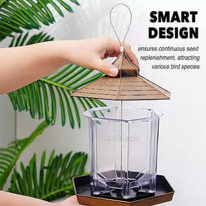 Bền Acrylic Trong Suốt Ngoài Trời Treo Gazebo-Hình Bird Trung Chuyển Phong Cách Công Suất Lớn Vườn Thực Phẩm <span class=keywords><strong>Container</strong></span> Cho Vật Nuôi Hoang Dã - Product Image 6