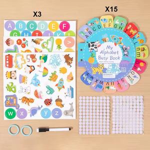 Alphabet éducatif précoce apprentissage livre calme Montessori lettres anglaises correspondance cognitive traçage Puzzle activité livre occupé - Product Image 6