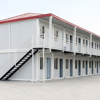 Maison conteneur moderne et contemporaine de 20 pieds, en kit, durable et légère, installation facile pour hôtels, bureaux, hôpitaux