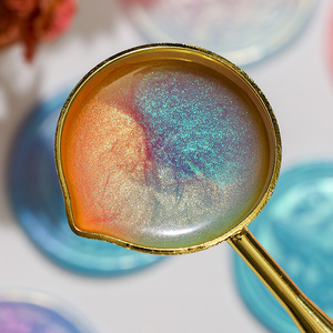 Perles de cire à cacheter multicolores 150 pièces, forme tournesol irisée effet aurore, pour emballage cadeau et sceau - Product Image 6