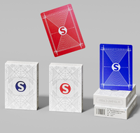 Cartes de poker spécialisées pour les compétitions - Cartes de poker en PVC double face givrées, imperméables, anti-falsification, lavables, à grand format