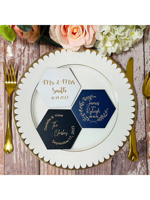 Sous-verre hexagonal vierge pour sublimation, personnalisable, 4 pouces, en MDF, avec dos en liège antidérapant, pour projets DIY, revêtement brillant, écologique HC