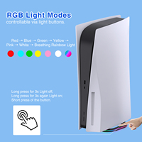 Support vertical Honcam PS5 Pro avec éclairage RGB pour Playstation 5 et PS5 Slim