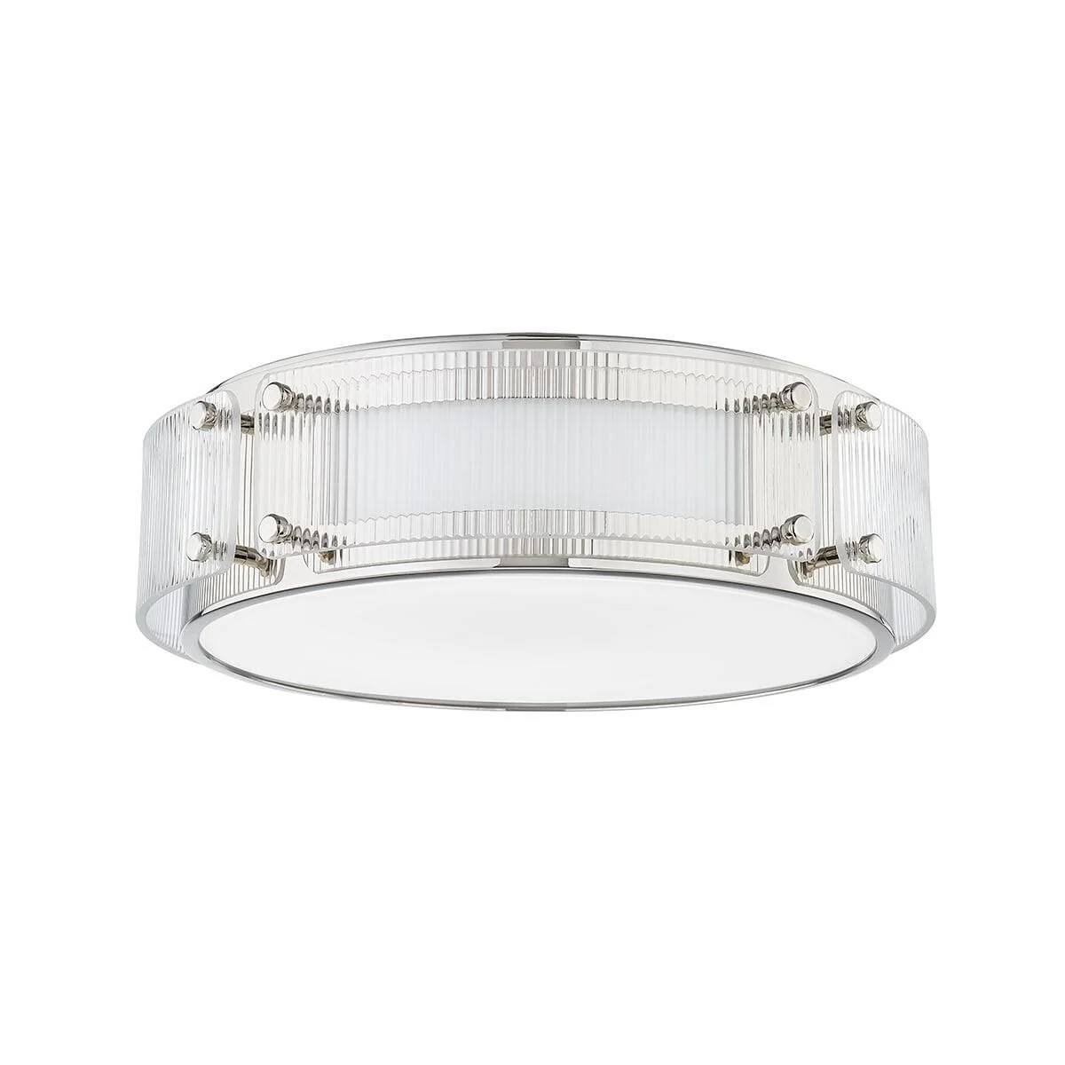 Chrome et verre nervuré