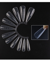 Bellinails Nail Beauty Offre XL Cercueil Français Moule Construction Double Forme Nail Tips Pour Poly Gel Dur Gel Extension