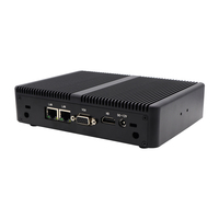 Mini PC sans ventilateur J1800 J1900 J5005 N2840 2LAN 2COM HD VGA Ordinateur de bureau industriel Pfsense OPS Mini serveur Boîtier ITX en stock