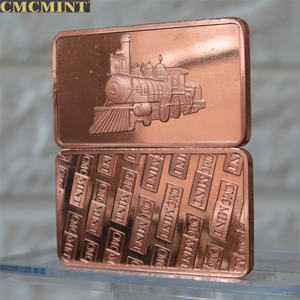 Moneta di rame Souvenir di alta qualità 1 Oz barra del motore a vapore monete Commemorative. 999 barra di rame Fine con Cmc menta indietro - Product Image 6