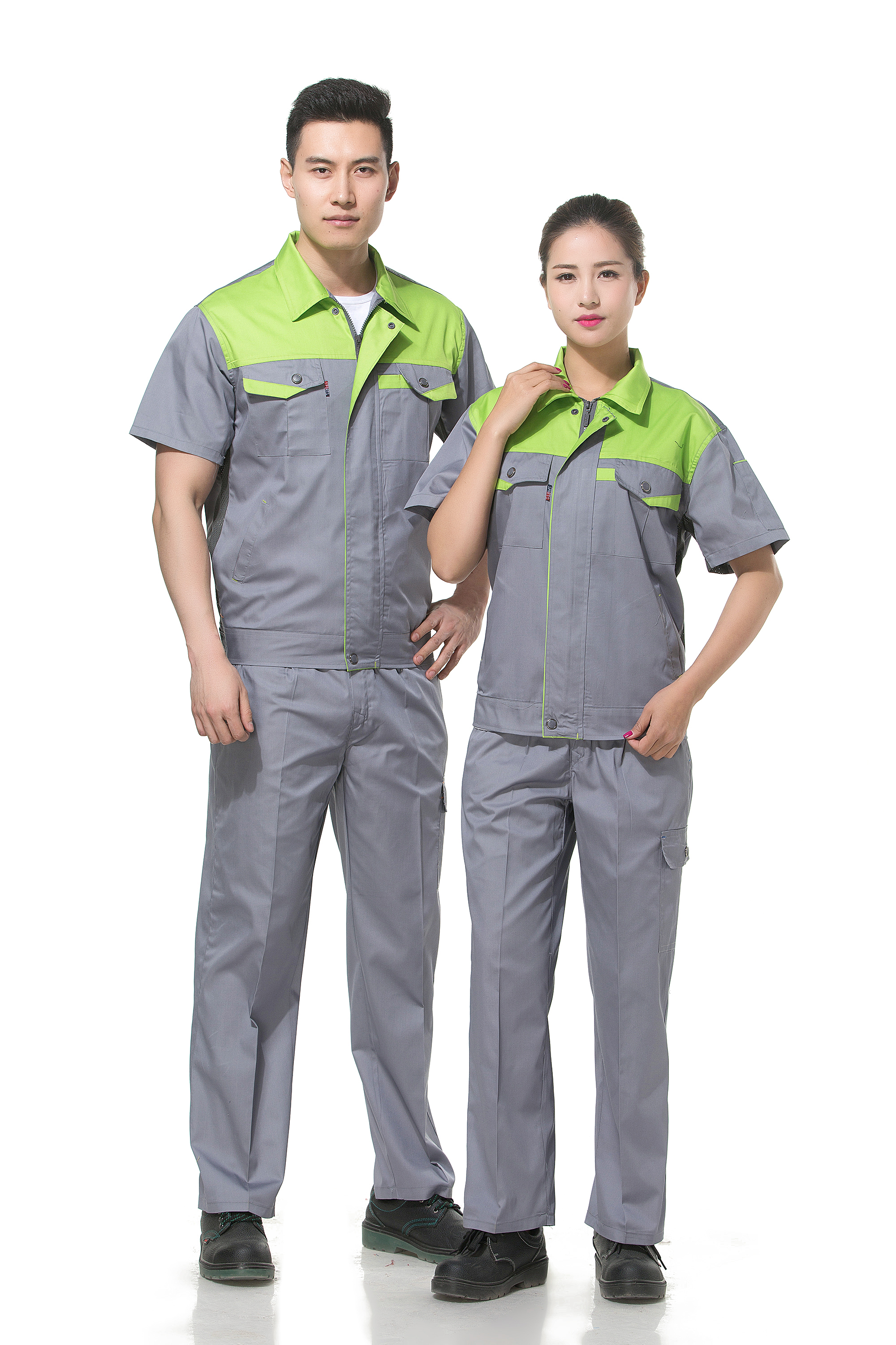 Verde + gris