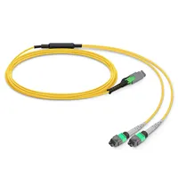 Cable de ramificación MMC monomodo MMC-16 APC hembra a 2 x MTP-8 APC hembra 16 fibras