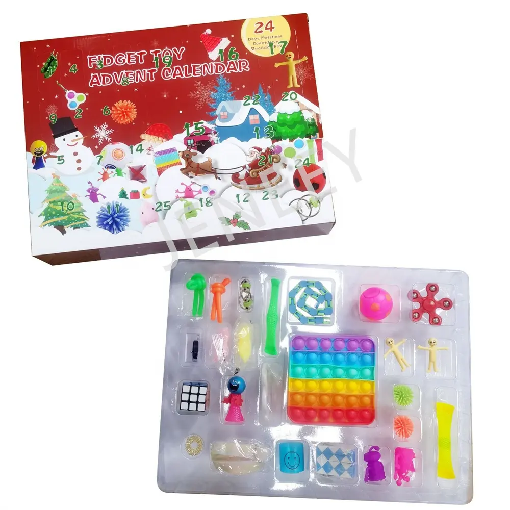 2023 Kerstaftelling Sensorische Fidget-Speelgoed Adventskalender Verrast Met Scientoy Kerstcadeaus