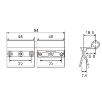 Charnière professionnelle pour fenêtre, charnière pivotante pour fenêtre à battant, charnière en aluminium pour fenêtre en aluminium