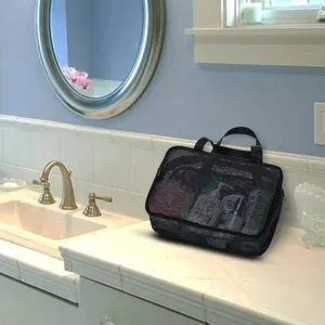 Mesh Double Handles Zipper <b>Shower</b> Caddy Tote Bag Cosmetic <b>Storage</b> Multifunctional Large Capacity Portable for Organizer - Product Image 5