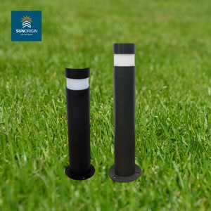 Corps en plastique IP65 lampe de pelouse à LED à énergie solaire avec effet étanche blanc chaud/RGBW pour l'éclairage de jardin de parc et d'hôtel - Product Image 2