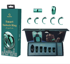 Equantu Zikr Ring Muslim Gift Smart Tasbih Counter OLED Display Prayer Ring Azan Alarm - Product Image 4