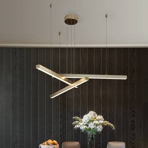 Plafón led dorado para techo, lámpara colgante decorativa para sala de estar, iluminación de oficina - Product Image 3