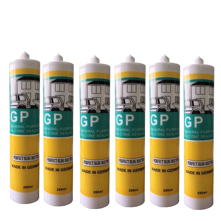 Chịu nhiệt độ cao Silicone sealant Sealant không thấm nước rõ ràng thép không gỉ Glass Chất bịt kín dính keo