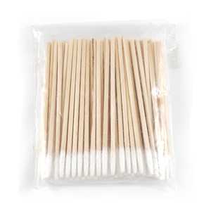 <span class=keywords><strong>Coton</strong></span>-tiges jetables portables à pointe unique en bois de 7 cm pour tatouage, microblading et maquillage, emballage en vrac - Product Image 2