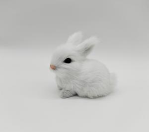 Özel Yapım Tüylü Paskalya Hediyesi Tavşan Peluş Oyuncak Gerçekçi Tavşan Doldurulmuş Hayvan Yaratıcı Masa Dekoru Hediyesi Tatil Süsü - Product Image 6