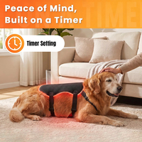 Thérapie par lumière rouge légère pour animaux de compagnie, avec minuterie réglable, LED, pour usage domestique, santé de la peau, thérapie par lumière rouge
