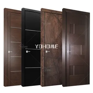 Guangdong yohome hotel porte interne insonorizzate porte interne preappese non finite usate porte interne in legno massello