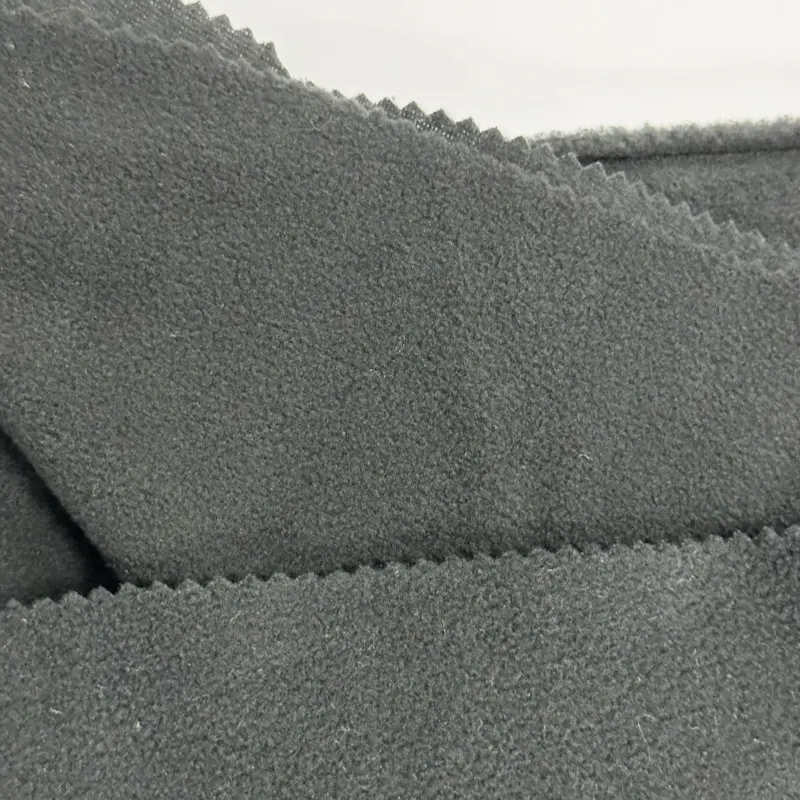 100% Polyester đôi bàn chải duy nhất lắc cực Fleece spandex vải thoáng khí Túi vải Windproof Áo khoác vải cho áo khoác