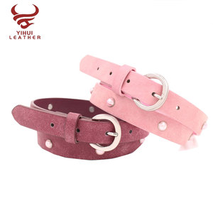 El más nuevo diseño al por mayor de <span class=keywords><strong>los</strong></span> niños zapatos planos de gamuza suave cinturones con perla, pendientes chica cinturón - Product Image 1