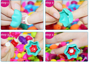 Kit de fabricación de joyas DIY, juego de cuentas a presión, cuentas creativas para niños, niñas y niños pequeños - Product Image 5