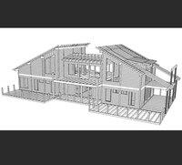 Conception moderne et écologique de maisons/espaces/clubhouses/salles de réunion en bois pour les rassemblements sociaux, villas, immeubles de bureaux