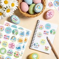Autocollants chrétiens pour enfants, autocollants sur le thème de la Bible et de Jésus pour l'école du dimanche, les travaux manuels de Pâques, les tableaux de prière, les cadeaux de fête