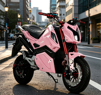Moto électrique tout-terrain à deux roues 60V/72V, pour course, usage familial, quotidien, homologuée pour la route, étanche, avec éclairage LED