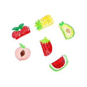 Pince à cheveux Angelina Fruit Claw Clip 8 cm en plastique pour femmes et filles, design coloré et cartoon - Product Image 1