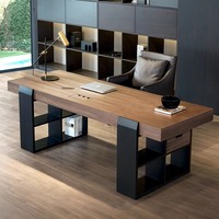 Bureau de direction ergonomique moderne avec panneau acoustique de confidentialité pour espace de travail exécutif en hôtellerie