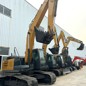 Frete Grátis Barato 6 Ton 8 Ton Big <span class=keywords><strong>Excavator</strong></span> Machine Crawler Hidráulica Large Wheeled Digger Com Garra Rotativa - Product Image 6