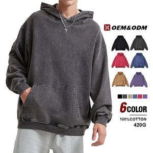 Sudadera con Capucha para Hombre, Estampado Puff, Estilo Retro, Peso 420g, 100% Algodón Terry, Estampado Urbano, Color Negro, Talla Extra Grande, Personalizada - Product Image 2