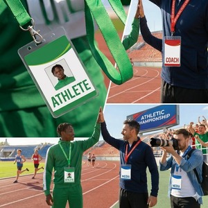 Cordon en PVC pour badge d'identification avec mousqueton détachable, étanche et écologique, <span class=keywords><strong>id</strong></span>éal pour les événements et activités - Product Image 3