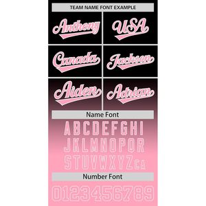 Camiseta de Béisbol con Degradado Personalizado, Impresión Sublimada con Nombre y Número del Equipo, Unisex, Secado Rápido, Jersey Deportivo - Product Image 5