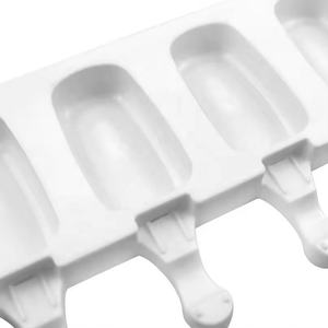 <span class=keywords><strong>Moule</strong></span> à glace en silicone ovale à 4 trous, plateau à sucettes glacées en résine flexible pour gâteaux et glaçons pour desserts - Product Image 5