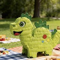 Piñata dinosaure pliable pour fête d'anniversaire d'enfants, décoration de fête, fournitures de jeu, vente en gros