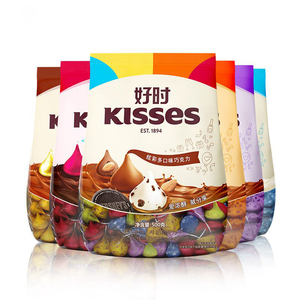 น้ําหยดอัลมอนด์นมช็อกโกแลต 500 กรัมสํานักงานขนมแฮปปี้ขนมขบเคี้ยวยอดนิยม - Product Image 1