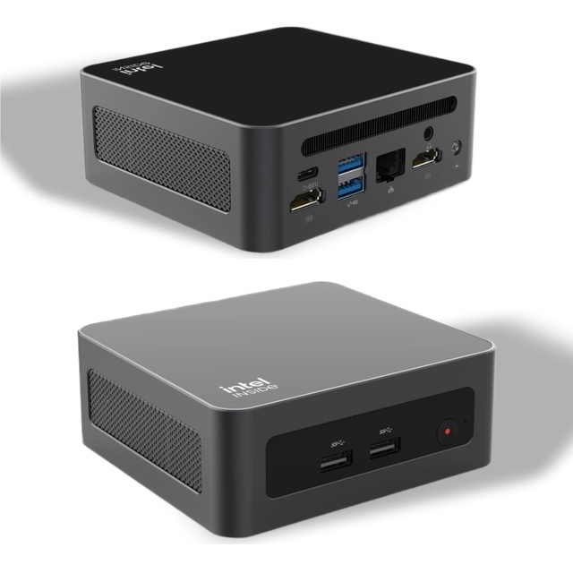 12Th Gen NUC Mini PC Core I5-12450H 16GB DDR4 3200MHz Wifi 6 2xHD Type-C Compact Desktop Game Work Office Design Mini Computer