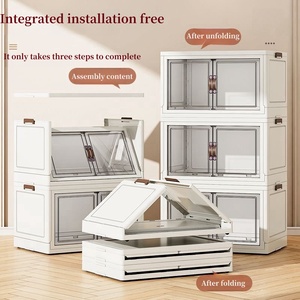 2024 Modernes Klappschrank-Aufbewahrungssystem mit Kunststoff-<span class=keywords><strong>Organizer</strong></span> und Faltbaren Aufbewahrungsboxen für das Badezimmer - Product Image 4