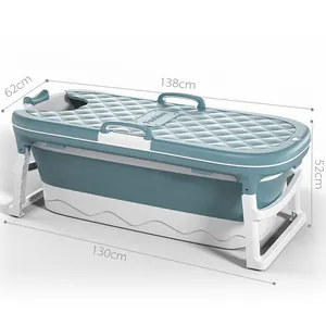 Baignoire pliante portable grande baignoire PP TPE plastique avec roues de massage pour enfants adultes longueur populaire chaude 115cm 138cm 152cm